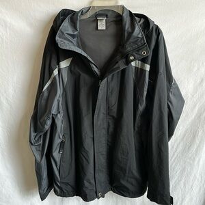 C9 by Champion men’s black zip-up hooded jacket, size M